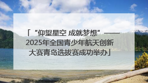 “仰望星空 成就梦想”——2025年全国青少年航天创新大赛青岛选拔赛成功举办