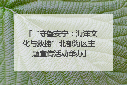 “守望安宁：海洋文化与救捞”北部海区主题宣传活动举办