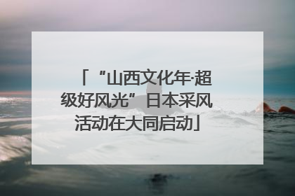 “山西文化年·超级好风光”日本采风活动在大同启动