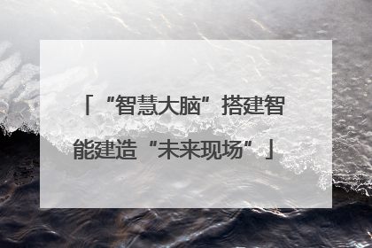 “智慧大脑”搭建智能建造“未来现场”