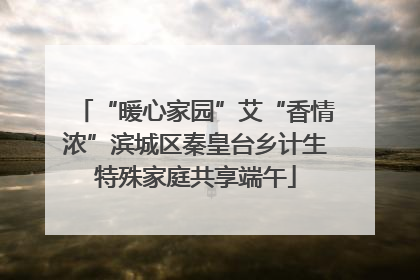“暖心家园”艾“香情浓”滨城区秦皇台乡计生特殊家庭共享端午