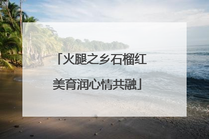 火腿之乡石榴红 美育润心情共融