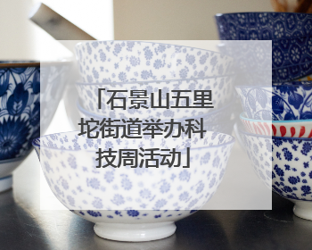 石景山五里坨街道举办科技周活动