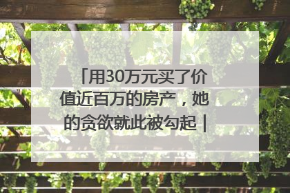 用30万元买了价值近百万的房产，她的贪欲就此被勾起｜今晚九点半