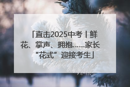 直击2025中考丨鲜花、掌声、拥抱……家长“花式”迎接考生