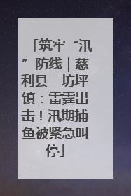 筑牢“汛”防线｜慈利县二坊坪镇：雷霆出击！汛期捕鱼被紧急叫停