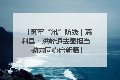 筑牢“汛”防线｜慈利县：洪峰退去显担当 勠力同心启新篇