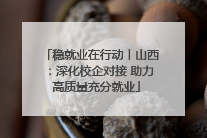 稳就业在行动丨山西：深化校企对接 助力高质量充分就业
