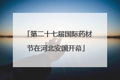 第二十七届国际药材节在河北安国开幕