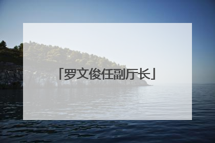 罗文俊任副厅长