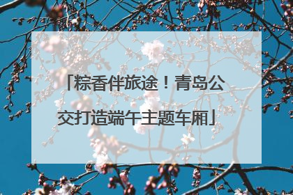 粽香伴旅途！青岛公交打造端午主题车厢