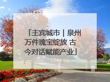 主宾城市｜泉州万件瑰宝绽放 古今对话赋能产业