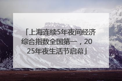 上海连续5年夜间经济综合指数全国第一，2025年夜生活节启幕