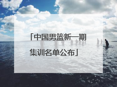 中国男篮新一期集训名单公布
