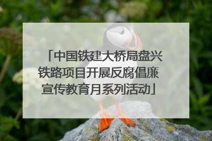 中国铁建大桥局盘兴铁路项目开展反腐倡廉宣传教育月系列活动
