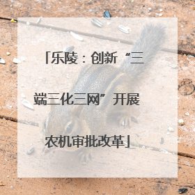 乐陵：创新“三端三化三网”开展农机审批改革