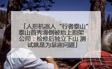 人形机器人“行者泰山”泰山首秀滑倒被抬上担架 公司：检修后独立下山 测试就是为暴露问题
