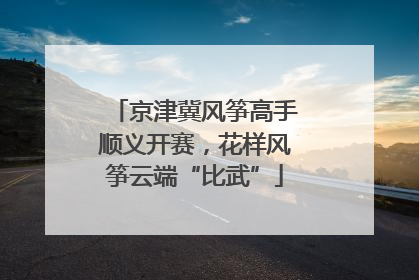 京津冀风筝高手顺义开赛，花样风筝云端“比武”