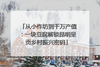从小作坊到千万产值：一块豆腐解锁昆明呈贡乡村振兴密码