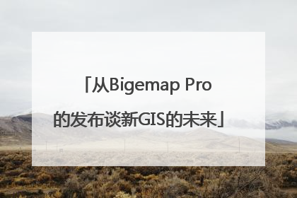 从Bigemap Pro的发布谈新GIS的未来