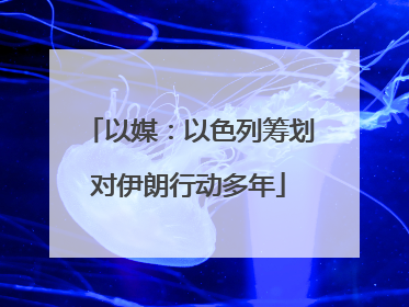 以媒：以色列筹划对伊朗行动多年