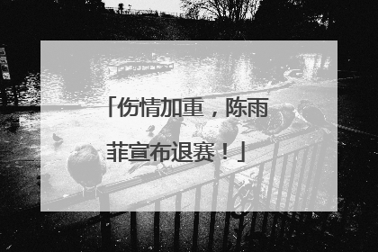 伤情加重，陈雨菲宣布退赛！