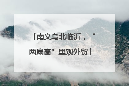 南义乌北临沂，“两扇窗”里观外贸