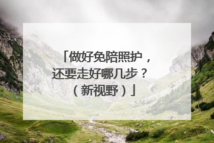 做好免陪照护，还要走好哪几步？（新视野）