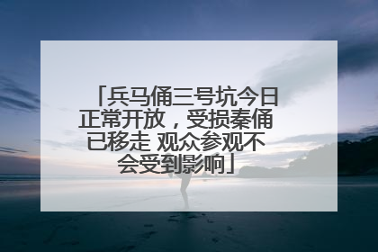 兵马俑三号坑今日正常开放，受损秦俑已移走 观众参观不会受到影响