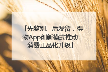 先鉴别、后发货，得物App创新模式推动消费正品化升级