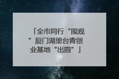 全市同行“围观”厦门湖里台青创业基地“出圈”