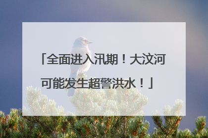 全面进入汛期！大汶河可能发生超警洪水！
