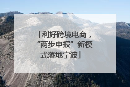 利好跨境电商，“两步申报”新模式落地宁波