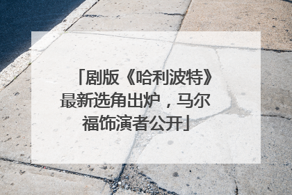 剧版《哈利波特》最新选角出炉，马尔福饰演者公开