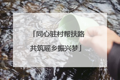 同心驻村帮扶路 共筑瑶乡振兴梦