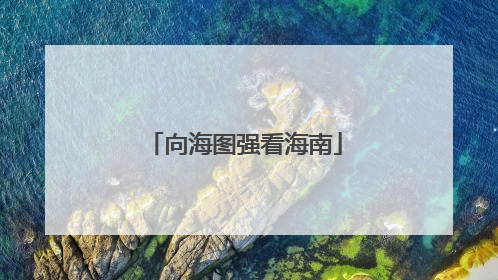 向海图强看海南
