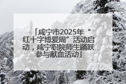 咸宁市2025年“红十字博爱周”活动启动，咸宁职院师生踊跃参与献血活动