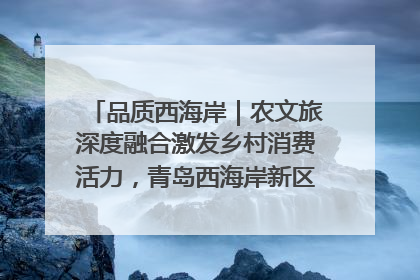 品质西海岸｜农文旅深度融合激发乡村消费活力，青岛西海岸新区的乡村振兴实践