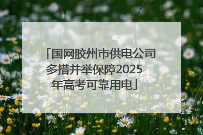 国网胶州市供电公司多措并举保障2025年高考可靠用电