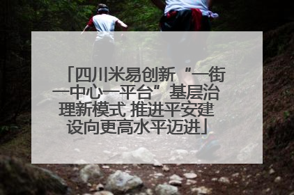 四川米易创新“一街一中心一平台”基层治理新模式 推进平安建设向更高水平迈进