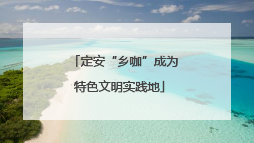 定安“乡咖”成为特色文明实践地