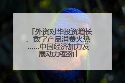 外资对华投资增长、数字产品消费火热……中国经济加力发展动力强劲