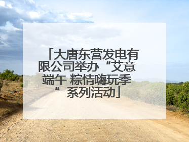 大唐东营发电有限公司举办“艾意端午 粽情嗨玩季”系列活动