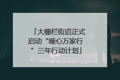 大栅栏街道正式启动“暖心万家行”三年行动计划