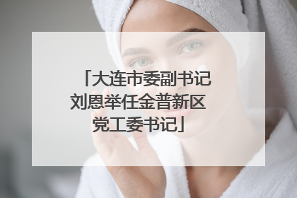 大连市委副书记刘恩举任金普新区党工委书记