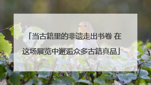 当古籍里的非遗走出书卷 在这场展览中邂逅众多古籍真品