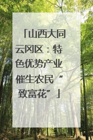 山西大同云冈区：特色优势产业催生农民“致富花”