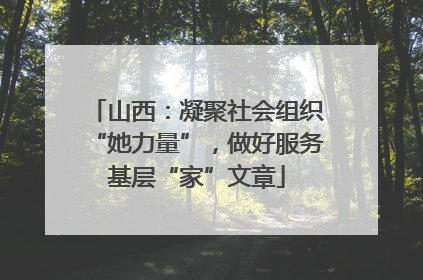 山西：凝聚社会组织“她力量”，做好服务基层“家”文章