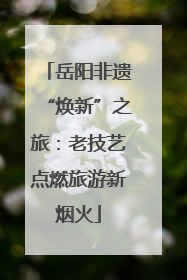 岳阳非遗“焕新”之旅：老技艺点燃旅游新烟火