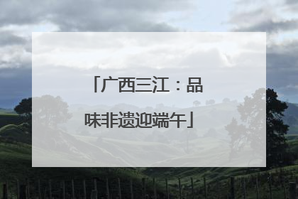 广西三江：品味非遗迎端午